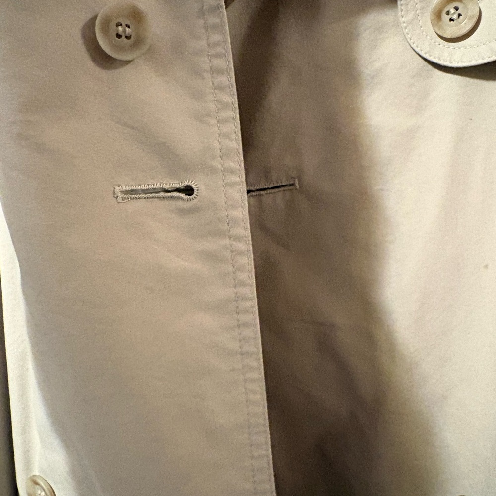 London Fog Women's Beige Double-Breasted Trench Coat - Picture 7 of 12